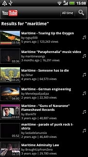 Press the required video clip.