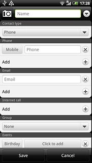 Press arrow down next to Name.