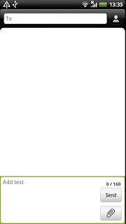 Press the attachment icon.Choose one of the following options:Insert picture, go to 5a.Insert video clip, go to 5b.Insert audio file, go to 5c.