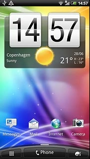 Press the menu icon.