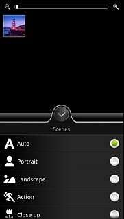 Press the required setting.