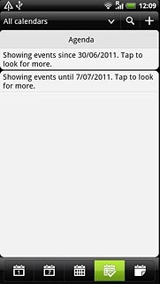 Press the list icon.