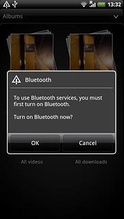 If required, press OK to turn on Bluetooth.