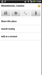 Press the favourite icon (a star) at the top of the display.