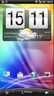 Press the menu icon.