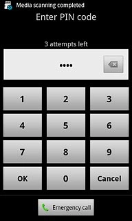 Key in your PIN and press OK.