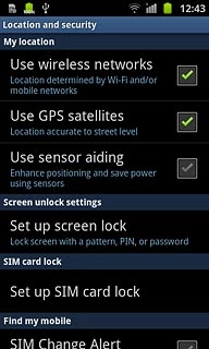 Press Use wireless networks to turn the function on or off.