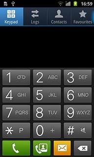Example: #31#012345678Press the call icon.
