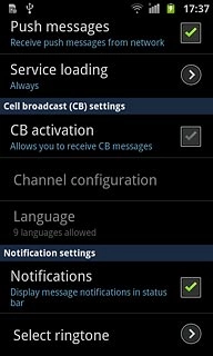 Press Select ringtone.
