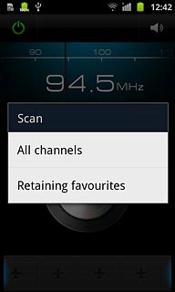 Press All channels or Retaining favourites.