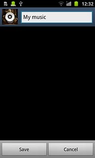 Key in a name for the playlist and press Save.