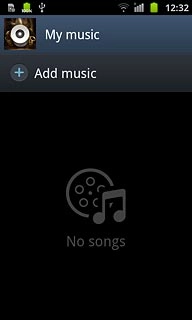 Press Add music.Go to the required audio files.