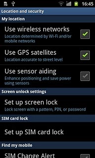 Press Set up SIM card lock.