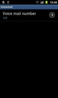 Press Voice mail number.