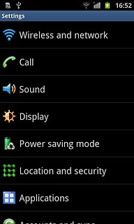 Press Wireless and network.
