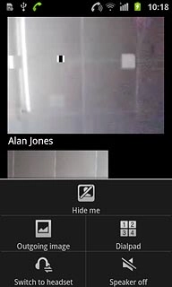 Press Hide me or Show me (depending on the current setting).