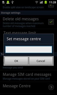 Key in +61415011501 and press OK.