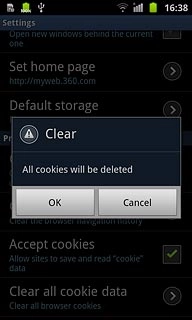 Press OK to confirm.