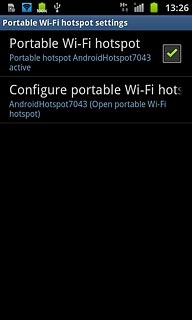 When the box next to the menu item is ticked (V), the function is turned on.