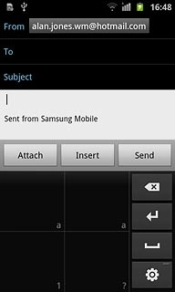 To key in symbols:Key in the required symbols in the bottom right field.Your phone automatically suggests a letter, number or character matching what you've keyed in.