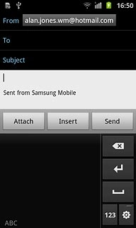 To key in numbers:Press the symbol selection icon until 123 is displayed in the bottom left corner of the display.