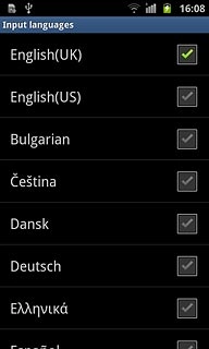 Press the required language.
