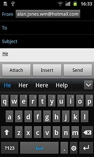 Press arrow down to see more words.