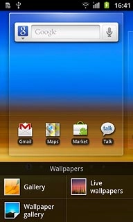 Press Wallpaper gallery, Gallery or Live wallpapers.