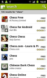 Press the required application.