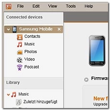 To start the update manually:Select your phone on the list of connected devices.