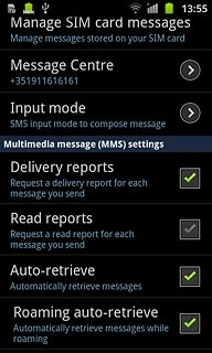 Press Roaming auto-retrieve to turn the function on or off.