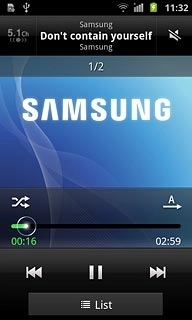 To go to the next audio file:Press arrow right.