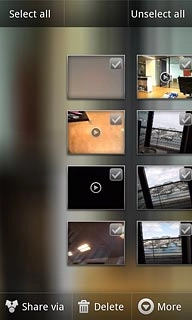 Press the required file to tick it.