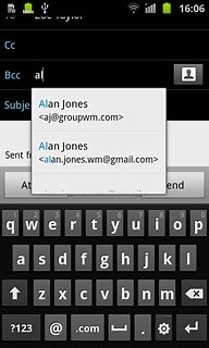 Press the required contact.