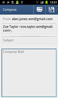 Press the text input field.Write the required text.