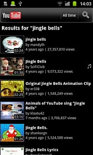 Press the required video clip.