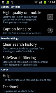 Press Clear search history.