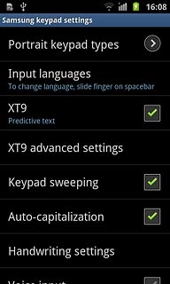 Press Input languages.