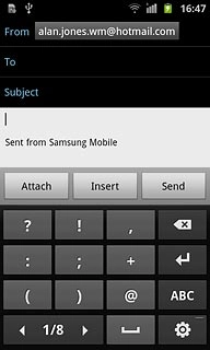 Press ABC to return to text input.