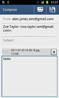 Press the send icon.