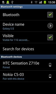 When the box next to the menu item is ticked (V), the function is turned on.