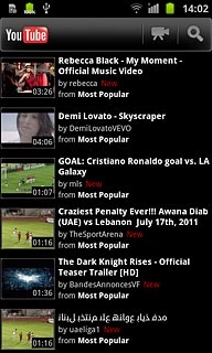 Press the required video clip.