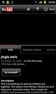 Start playing the required video clip, see above.Press More.