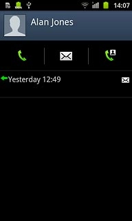 Press the call icon.