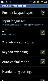 When the box next to the menu item is ticked (V), the function is turned on.
