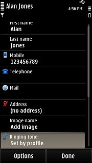 Press Ringing tone.Go to the required folder.