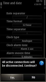 Press Yes to confirm.