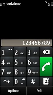 Key in the required number and press the call icon.