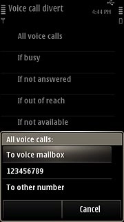 Press To voice mailbox.