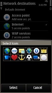 Press the required icon.
